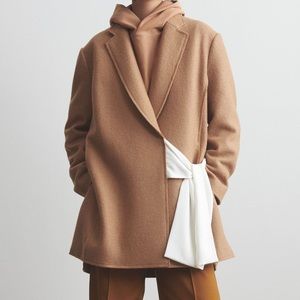 Thakoon Wrap Tie Camel Jacket